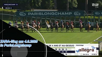 ZARA gewinnt in ParisLongchamp (4.6.26)
