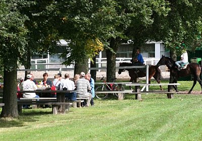 Brunch mitten im Morgentraining