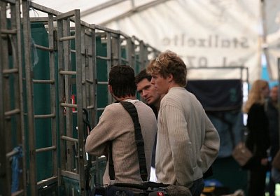 Besprechung vor der Boxe